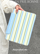 Original ice coconut blue ipadpro protective shell 2021 magnetic suction integrated Air5 stripe small crowdfunding anti-fall mini6