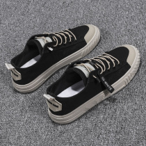 Canvas Shoes Mens 2022 New Summer Mens Shoes Low Help Flat Bottom Plate Shoes Breathable Casual Sports Old Beijing Cloth Shoes Men