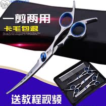 Pet grooming scissors Teddy trimming scissors Straight scissors Curved scissors Tooth scissors Dog haircut tool set Dog shearing scissors