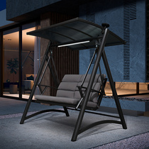 Swing outdoor Courtyard Villa rocking chair outdoor hanging chair double yard swing aluminum alloy garden swing chair