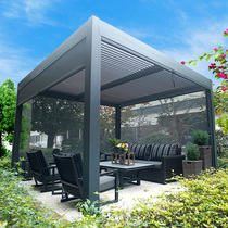 Outdoor electric awning Courtyard Pavilion Garden Design yard Villa Terrace sun room aluminum alloy Pavilion