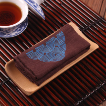 Pure cotton linen tea towel hand-painted embroidered fabric absorbent tea towel tea cloth tea towel tea ceremony zero match