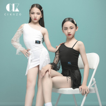 Sikaso Latin dance dress girl dance performance competition suit summer children professional Net Red new dance dress G3520