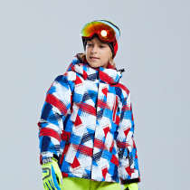 Childrens ski clothes thick boys and girls outdoor assault clothes waterproof and warm big childrens cotton clothes Northeast Xinjiang