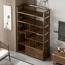 Bookshelves Shelf multilayer floor leaning against wall Home Living room Contained Storage Shelf Partition Office Simple Bookcase