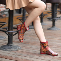 2019 Fields Garden Winter Spring Autumn Rain Shoes Women Rain Boots Water Shoes Plus Suede Sets Shoes Fashion Waterproof Anti Slip Cotton Shoes Winter