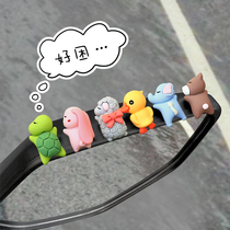 Battery Electric Car Moto Locomotive Decorations Small Accessories Pendant Handlebars Swing Piece Small Yellow Duck Doll Doll Doll Cute