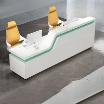 Simple fashion shopping building Alien high and low desk reception desk cashier bar hotel counter front desk office