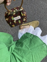 Carbonated Street Original Handmade Custom Rabbit Bear Chestnut Bunny Bag Bloggers Hand Inclined Satchel Large Capacity Cute Retro