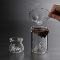 Japanese-style Guanshan Gongdo cup tea leak integrated with filter tea divider Kung Fu tea tea set male Cup heat-resistant pouring tea uniform Cup