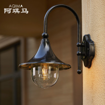 Outdoor Wall Lamp Waterproof Courtyard Lamp Eurostyle Outdoor Wall Lamp American Countryside Horn Aisle Balcony Creative Wall Lamp