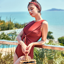 Swimming suit female summer cover belly conservative 2021 new Korea ins hot spring vacation swimsuit one-piece slim sexy