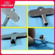 Triangle key meter front valve water pipe valve switch wrench thickened water gate meter water meter water valve master valve