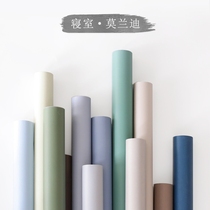 Dormitory wallpaper self-adhesive wall wallpaper College student bedroom table sticker Nordic waterproof Morandi ins Wind