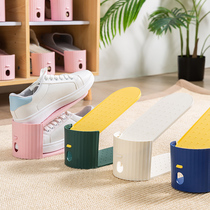 Adjustable storage shoe rack double-layer shoe support non-shoe storage artifact simple shoe cabinet layered storage rack saves space
