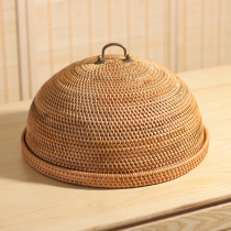 Light luxury Vietnamese rattan food cover cover American cover table cover table cover insect cover large Nordic European style