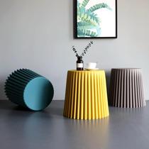 Nordic side few simple sofa coffee table bedroom side table bedside small round table creative ins Wind corner set of stools