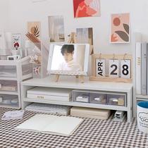 Computer heightening rack ins wind table storage rack desktop storage box student desk storage and finishing dormitory artifact