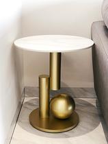 Italian light luxury rock corner several household living room sofa side table bedroom bedside creative side balcony small round table