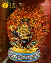 Nepalese black gown King Kong Buddha II arm Maha galla Two-arm big black gown protection law high one-foot-33cm