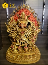 Nepal shakya fine gilded daweid vajra height 37cm one foot two da wei de Buddha statue