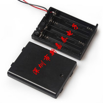 Fully sealed battery box 4 Section 7 No. 4AAA battery box four Section 7 with cover with switch wire