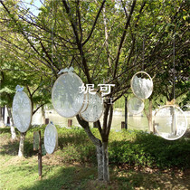 Wedding outdoor decoration hanging ornaments pendant catcher dream net lace embroidery disc lawn wedding decoration supplies