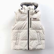 361 down vest men mens 2021 Winter New 361 Degree hooded warm sports casual coat windproof vest