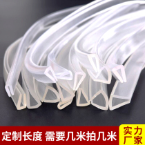 Transparent anti-collision strip wall corner anti-bump bag glass table edge protective cover silicone cabinet edge patch edge self-adhesive