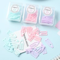 Macaroon color boat type paper clip box small fresh size paper clip binding office student stationery