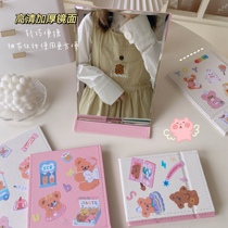 ins cute mirror Household small folding makeup mirror Desktop desktop dormitory student portable standing dressing mirror