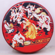 Xinjiang tambourine Uyghur handmade ethnic musical instruments painted Maixilaifu tambourine ethnic restaurant decorative tambourine