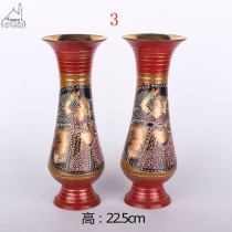 Pakistan Bronze Special Treatment Copper Vase 22cm Japanese Style Vase Feng Shui Brass Vase Single Piece