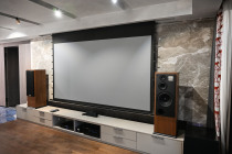 TOBUY projector cloth soft white curtain home automatic lifting projector screen 150 inch electric projection screen
