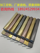 Factory direct sales stainless steel 201 yellow titanium round tube Rose champagne brushed black titanium 6 meters electroplated color square tube