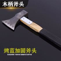 Plastic-clad wooden handle reinforced multi-functional chopping bone wood cutting wood axe carbon steel forging home multi-purpose Hammer axe