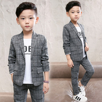 Childrens clothing boys autumn suit dress British foreign tide spring autumn Net red small suit boy handsome suit