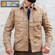 District 7 Fengrui Light Tactical Jackets Spring and Autumn Men Outdoor Multi-bag Functional Toilwear Trench Coats