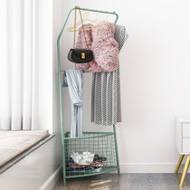 Small hanger floor-to-ceiling household corner coat rack bedroom Net red clothes rack storage rack storage rack