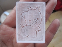 When piglets (baby pigs) 4 5cm * 3 2cm acrylic zao zhang