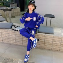 Girls spring and autumn suit Korean version 2022 new CUHK Tong Lianhat Fashion sweatshirt casual undershirt Two sets of damp