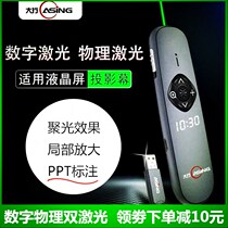 ()A8 Spotlight LED LCD screen laser pen Pip projector pen presenter