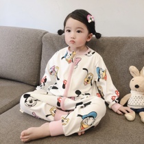 Sleeping bag baby split leg baby spring and autumn cotton anti kicking child newborn Four Seasons universal girl boy