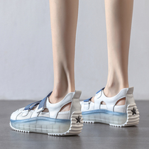 Fashion Casual Hollowed-out Old Daddy Shoes Woman 100 lap sports sandals Black Blue and White Gins Sins in summer