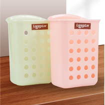 Drain plastic bamboo chopsticks tube household suction cup chopsticks cage rack multi-function hanging kitchen chopsticks holder