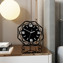Nordic living room clock ornaments modern simple desktop clock bedroom silent decoration clock personality creative desk clock