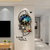 Modern Net red clock wall clock living room Fashion Light luxury wall creative simple home hanging clock 2021 New