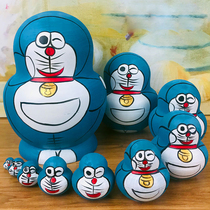 Russian 10 floors wooded sets of wooden buns clear cabin cartoon painted by the Dolomials Doll Creative Pendulum of Birthday Memorial Gift