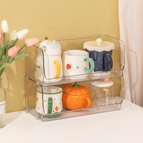 Water Cup storage box dustproof cup holder cup holder Cup shelf table top multifunctional transparent box