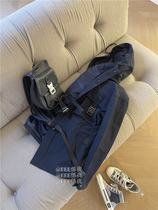 (Spot) Beige Private Clothing Dark Blue Windproof Thick Charge Clothing Details Custom Loose Coat Skinny